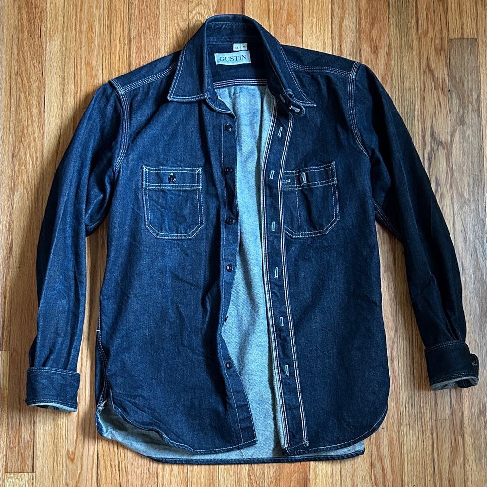 Gustin Dark Indigo Denim Shirt